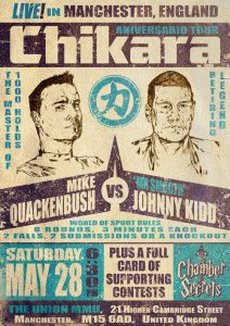 Chikara May 28, 2016 Poster (art credit Matt Charlton)