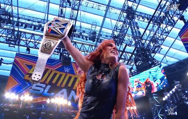 I wanted to come to the people to ask a very important question before  Smackdown…are we cheering or booing Becky Lynch after how things…