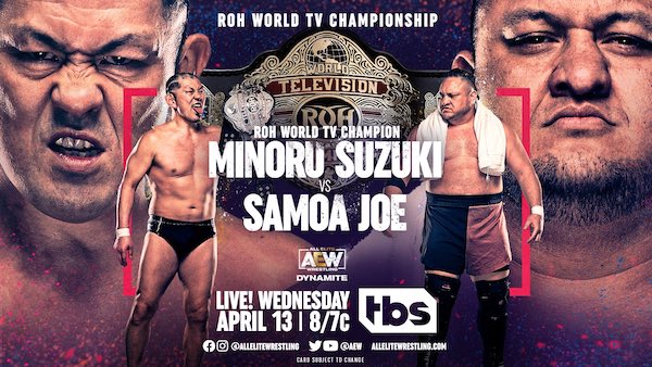 Samoa Joe vs. Minoru Suzuki announced for AEW Dynamite