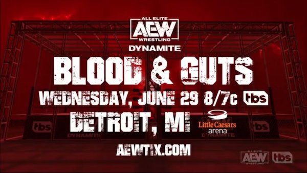 Blood and Guts announced for Detroit on AEW Dynamite