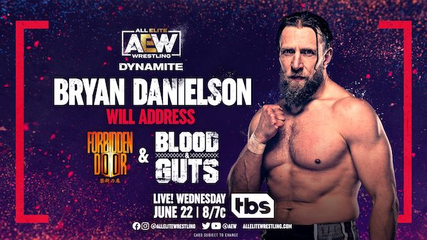 Bryan Danielson to address future on Dynamite