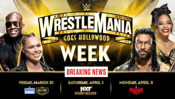 WWE announces WrestleMania week events