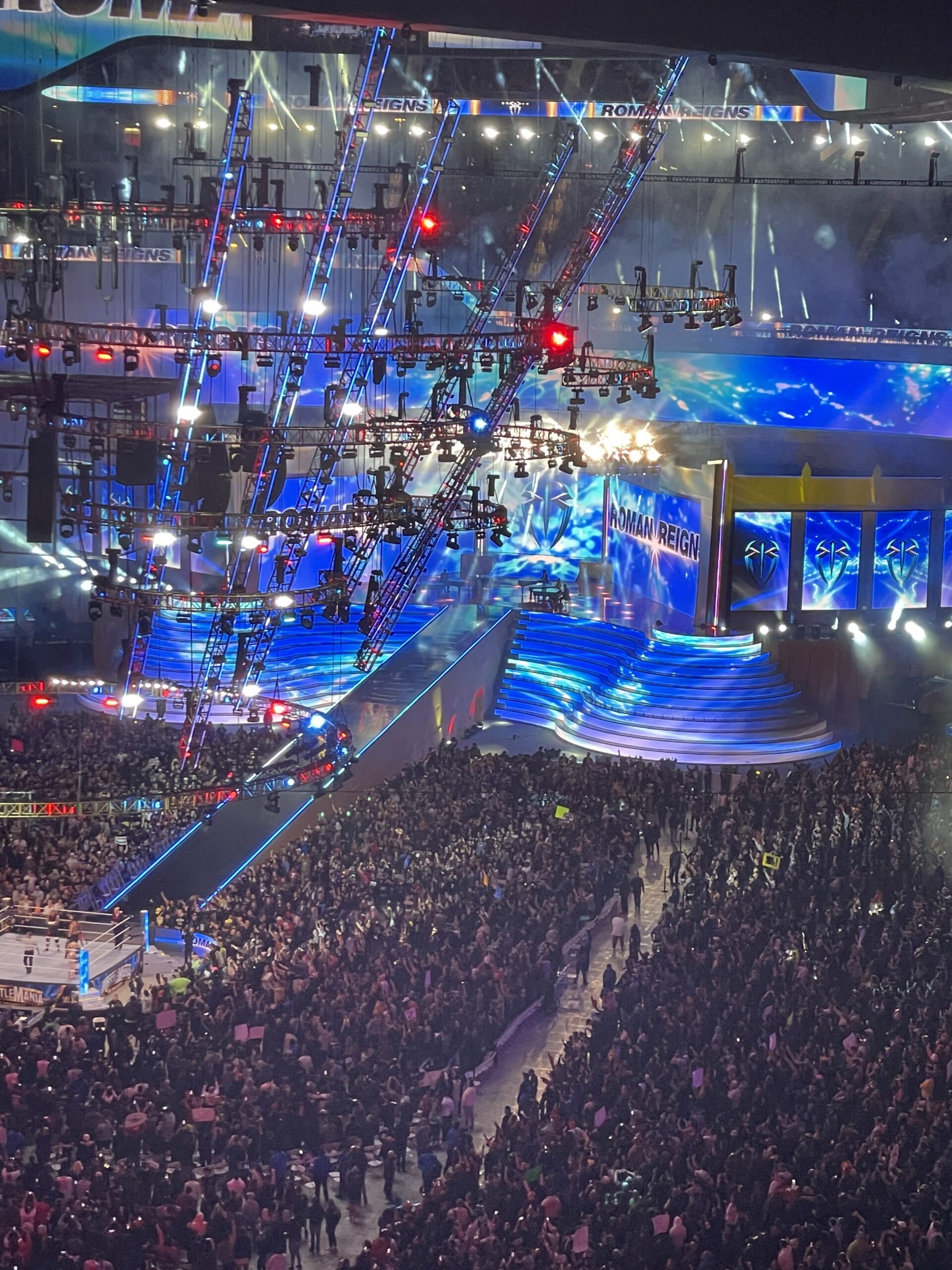 WWE WRESTLEMANIA 2023 NIGHT TWO INPERSON PERSPECTIVE Belair vs. Asuka, Gunther vs. Sheamus vs
