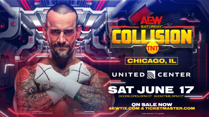 CM Punk set to return to AEW at Collision