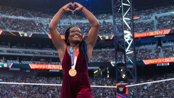 WWE signs Olympic gold medalist Tamyra Mensah-Stock