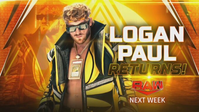Logan Paul set for WWE return
