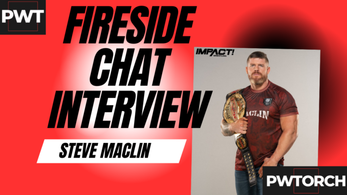 Purple Textured Self-Help Advice Youtube Thumbnail (27) Impact World Champion, Steve Maclin, talks wrestling on The Fireside Chat