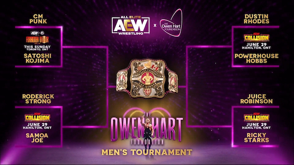 AEW announces Owen Hart Cup tournament brackets.