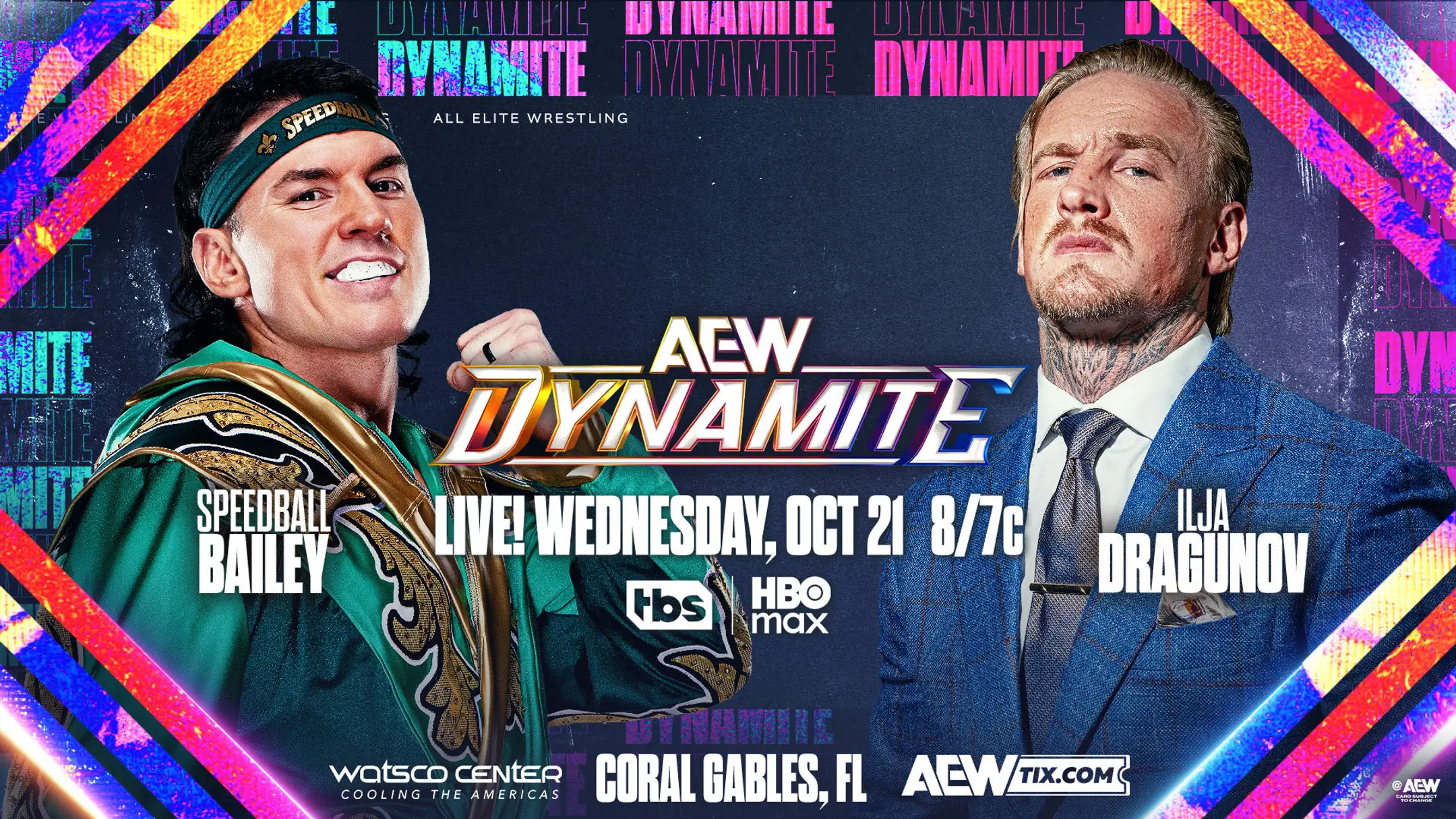 Backstage Update: AEW DYNAMITE PREVIEW (10/21): Announced matches, location, ticket sales, how to watch